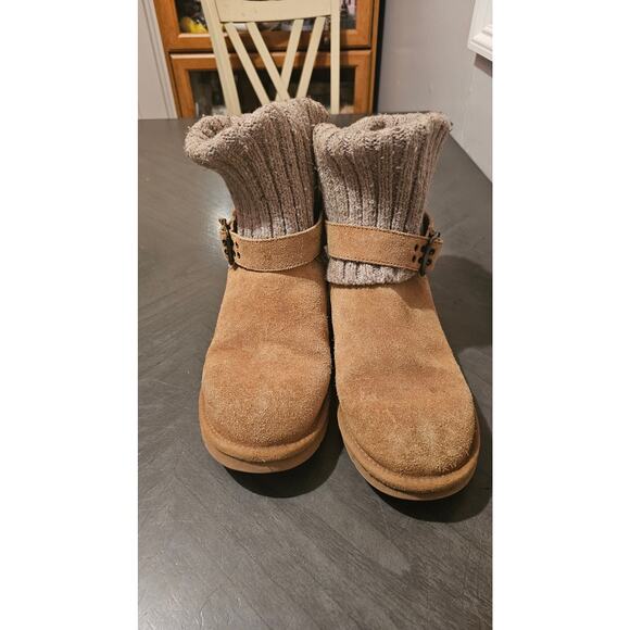 UGG Australia Cassidee UGGpure(TM) Lined Knit Cuff Boots, Size 9 - Picture 2 of 5